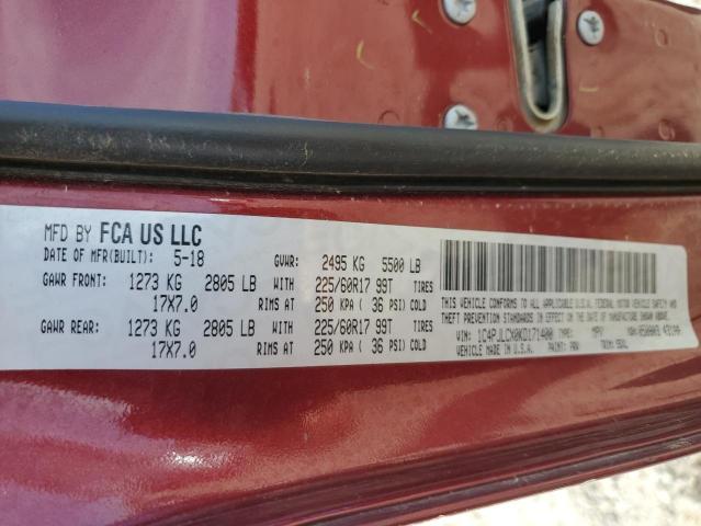 Photo 10 from auction – 2019 JEEP CHEROKEE L with VIN 1C4PJLCX0KD171400