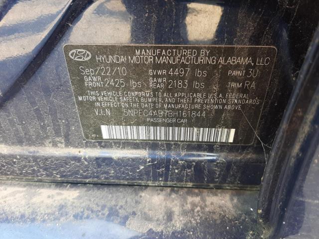 Photo 10 from auction – 2011 HYUNDAI SONATA SE with VIN 5NPEC4AB7BH161844