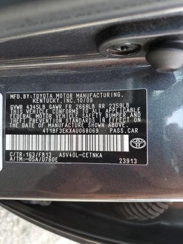 Photo 10 from auction – 2010 TOYOTA CAMRY BASE with VIN 4T1BF3EKXAU068069