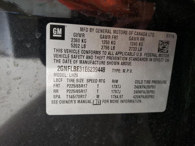 Photo 10 from auction – 2014 CHEVROLET EQUINOX LT with VIN 2GNFLBE31E6239448