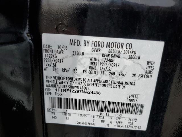 Photo 10 from auction – 2007 FORD F150 with VIN 1FTRF12297NA24496