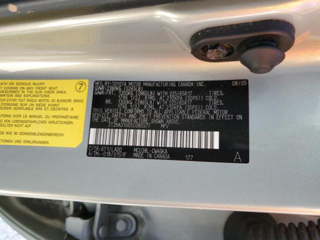 Photo 10 from auction – 2005 LEXUS RX 330 with VIN 2T2HA31U05C085577