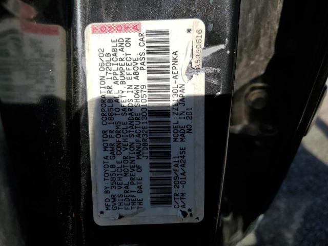 Photo 10 from auction – 2003 TOYOTA COROLLA CE with VIN JTDBR32E130010579