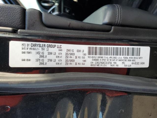 Photo 10 from auction – 2012 JEEP GRAND CHER with VIN 1C4RJFAG0CC313734