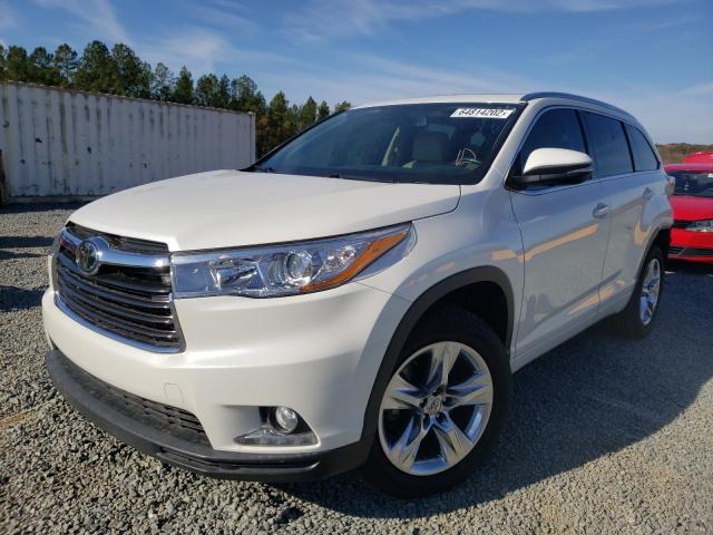 Photo 2 from auction – 2014 TOYOTA HIGHLANDER with VIN 5TDYKRFH9ES030732