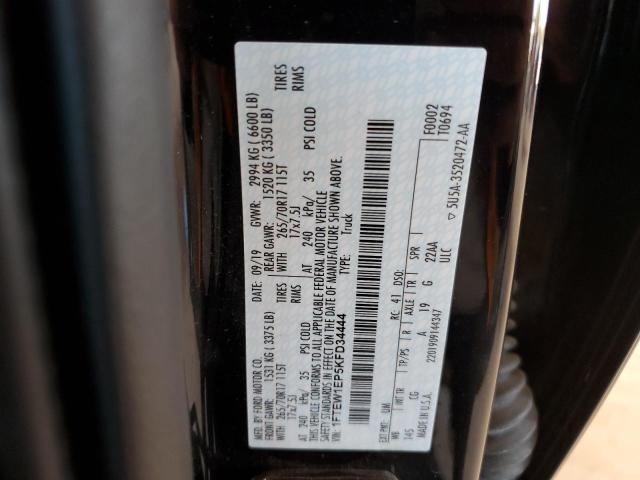 Photo 10 from auction – 2019 FORD F150 SUPER with VIN 1FTEW1EP5KFD34444