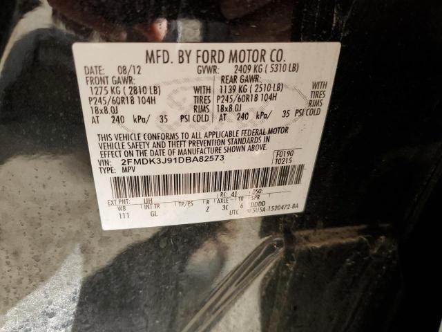 Photo 10 from auction – 2013 FORD EDGE SEL with VIN 2FMDK3J91DBA82573