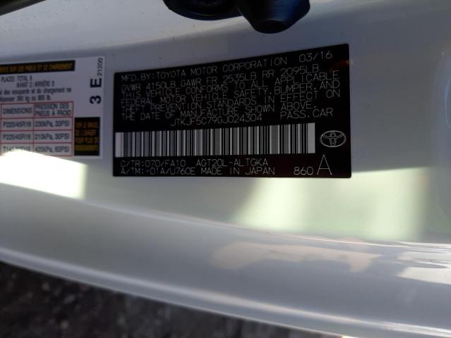 Photo 10 from auction – 2016 TOYOTA SCION TC with VIN JTKJF5C79GJ024304