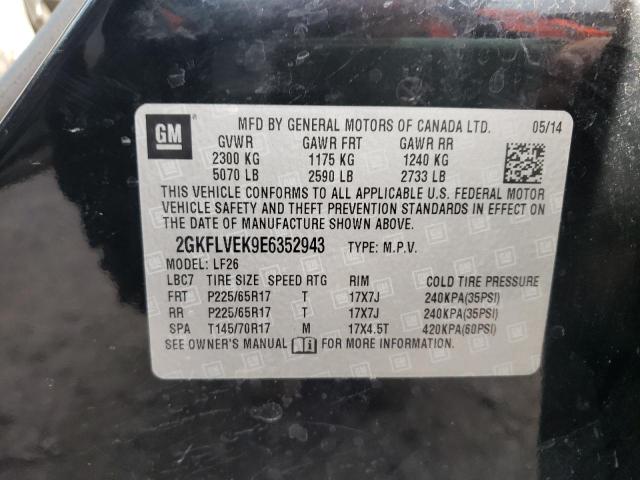 Photo 10 from auction – 2014 GMC TERRAIN SL with VIN 2GKFLVEK9E6352943