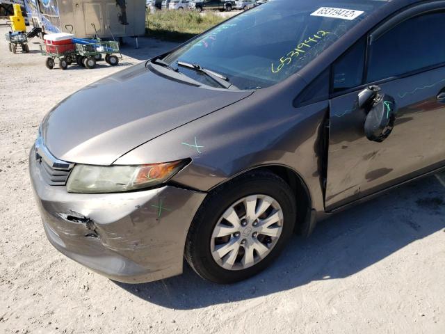 Photo 9 from auction – 2012 HONDA CIVIC LX with VIN 19XFB2F56CE015407