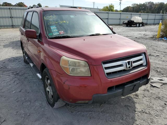 HONDA PILOT EX 2006 with VIN 5FNYF28466B025838 - Photo from auction