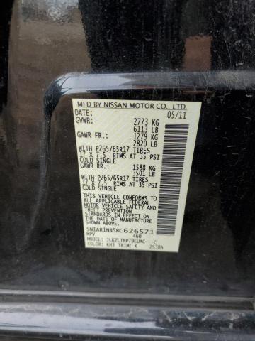 Photo 10 from auction – 2011 NISSAN PATHFINDER with VIN 5N1AR1NB5BC626571