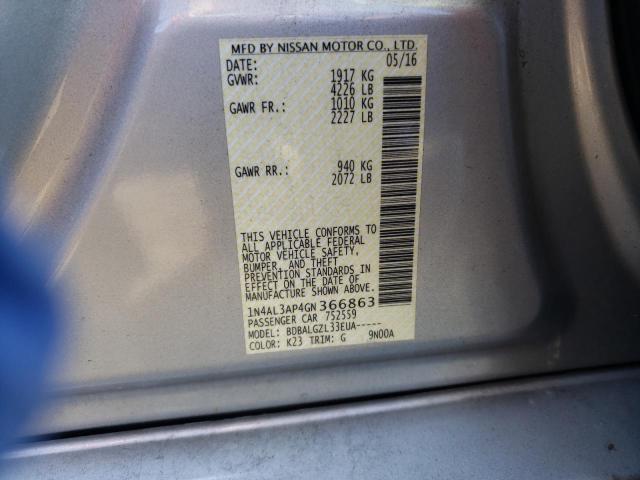 Photo 10 from auction – 2016 NISSAN ALTIMA 2.5 with VIN 1N4AL3AP4GN366863
