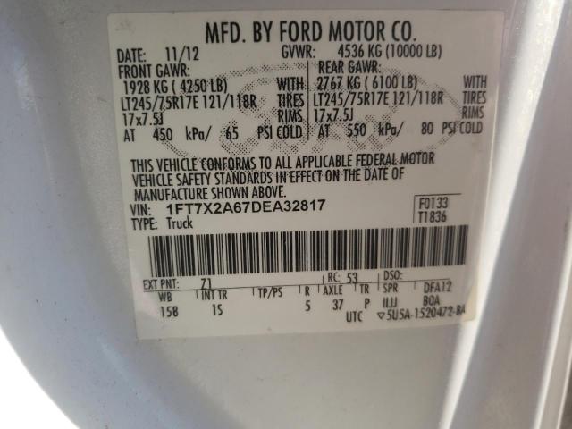 Photo 10 from auction – 2013 FORD F250 SUPER with VIN 1FT7X2A67DEA32817