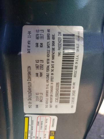 Photo 10 from auction – 2005 CHRYSLER SEBRING TO with VIN 1C3EL55R25N553295