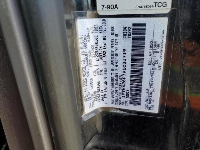 Photo 10 from auction – 1997 FORD F250 with VIN 1FTHX26F7VEC31719