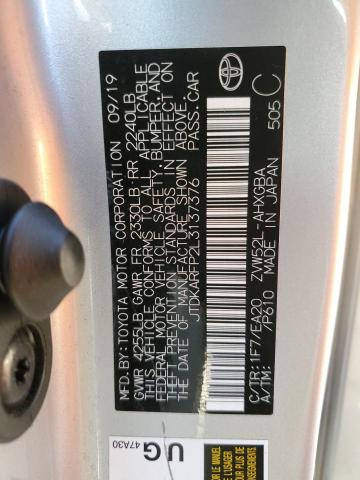 Photo 10 from auction – 2020 TOYOTA PRIUS PRIM with VIN JTDKARFP2L3137376