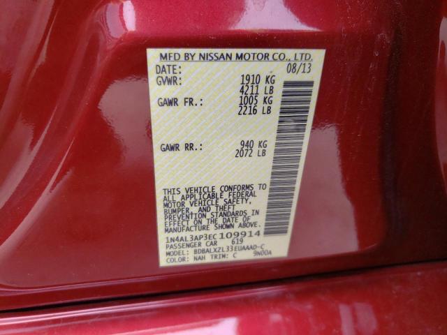 Photo 10 from auction – 2014 NISSAN ALTIMA 2.5 with VIN 1N4AL3AP3EC109914