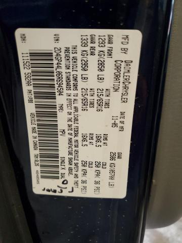 Photo 10 from auction – 2006 DODGE GRAND CARA with VIN 2D4GP44L06R694504