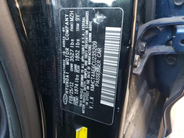 Photo 10 from auction – 2012 HYUNDAI ACCENT GLS with VIN KMHCT4AE6CU235209