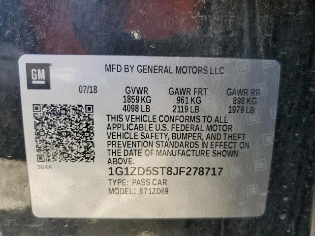 Photo 10 from auction – 2018 CHEVROLET MALIBU LT with VIN 1G1ZD5ST8JF278717