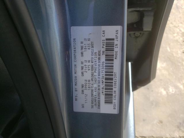 Photo 10 from auction – 2013 MAZDA 3 I with VIN JM1BL1MP3D1753096