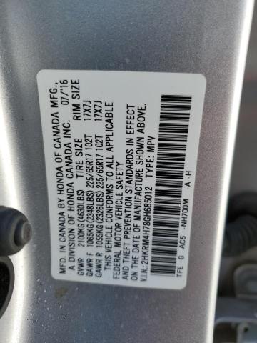 Photo 10 from auction – 2016 HONDA CR-V EXL with VIN 2HKRM4H78GH685012