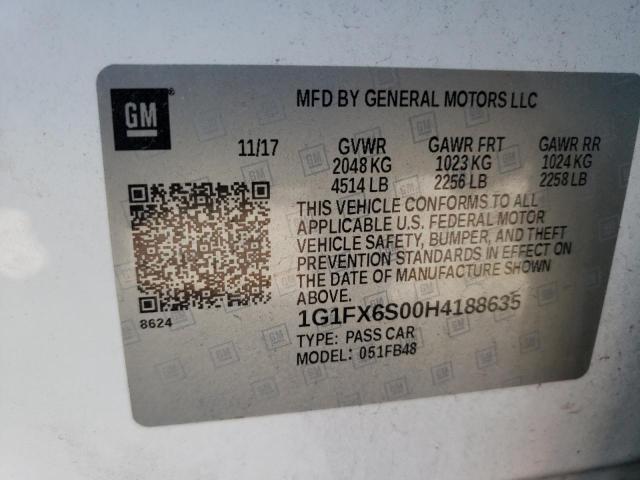 Photo 10 from auction – 2017 CHEVROLET BOLT EV PR with VIN 1G1FX6S00H4188635