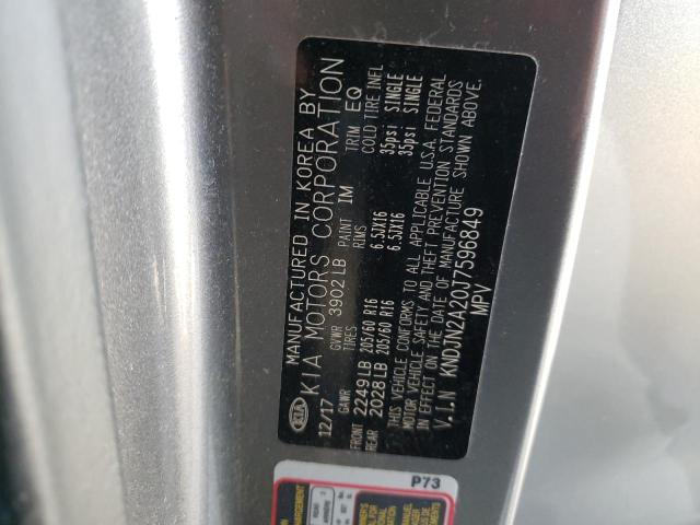 Photo 10 from auction – 2018 KIA SOUL with VIN KNDJN2A20J7596849
