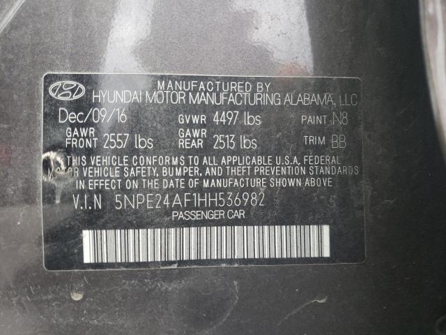 Photo 10 from auction – 2017 HYUNDAI SONATA SE with VIN 5NPE24AF1HH536982