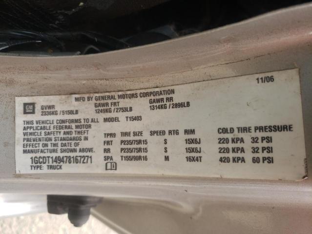 Photo 10 from auction – 2007 CHEVROLET COLORADO with VIN 1GCDT149478167271