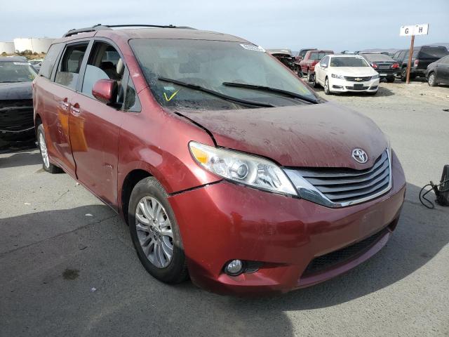 TOYOTA SIENNA XLE 2015 with VIN 5TDYK3DC6FS663226 - Photo from auction