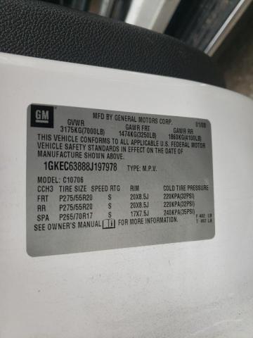 Photo 10 from auction – 2008 GMC YUKON DENA with VIN 1GKEC63888J197978
