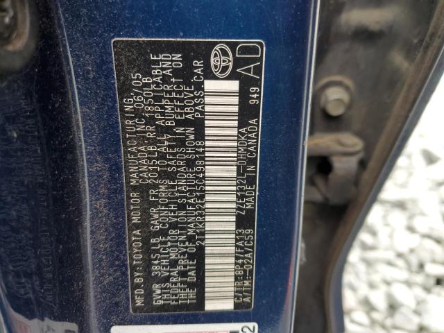 Photo 10 from auction – 2005 TOYOTA COROLLA MA with VIN 2T1KR32E15C498148