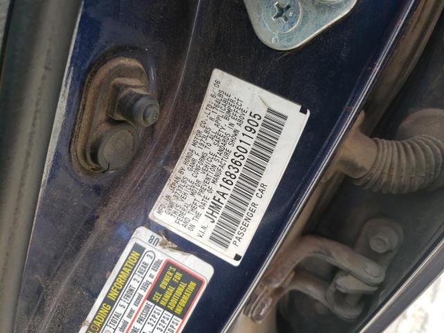 Photo 10 from auction – 2006 HONDA CIVIC EX with VIN JHMFA16836S011905