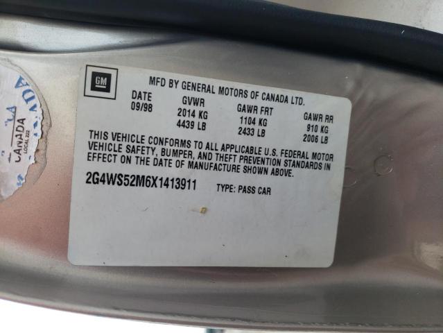 Photo 10 from auction – 1999 BUICK CENTURY CU with VIN 2G4WS52M6X1413911