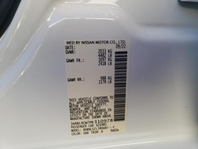 Photo 10 from auction – 2023 NISSAN ALTIMA with VIN 1N4BL4CW7PN310978