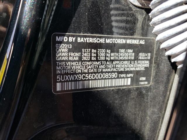 Photo 10 from auction – 2013 BMW X3 XDRIVE2 with VIN 5UXWX9C56D0D08590