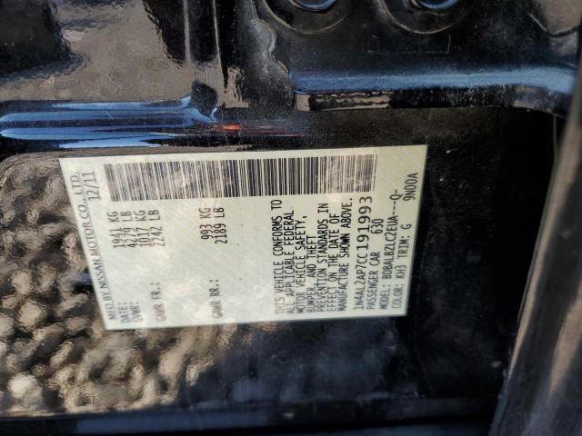 Photo 10 from auction – 2012 NISSAN ALTIMA BAS with VIN 1N4AL2AP7CC191993