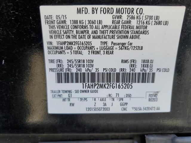 Photo 10 from auction – 2015 FORD TAURUS POL with VIN 1FAHP2MK2FG165205