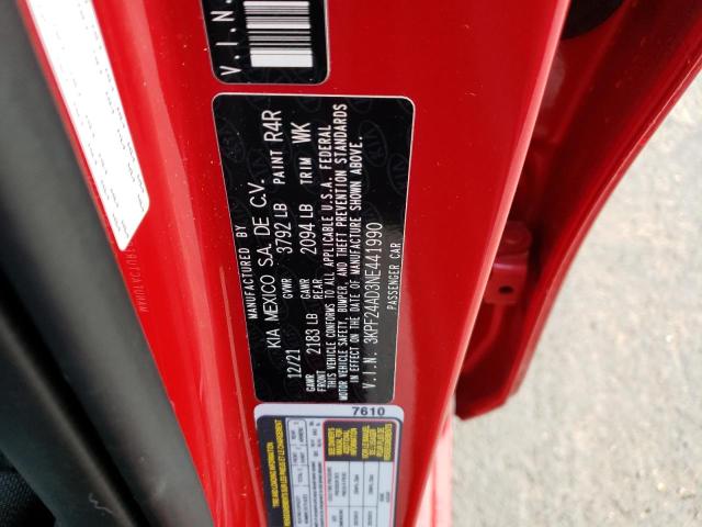 Photo 10 from auction – 2022 KIA FORTE FE with VIN 3KPF24AD3NE441990