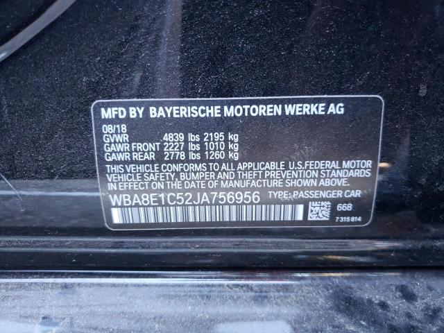 Photo 10 from auction – 2018 BMW 330E with VIN WBA8E1C52JA756956