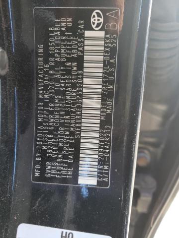 Photo 10 from auction – 2016 TOYOTA COROLLA L with VIN 5YFBURHE3GP502048