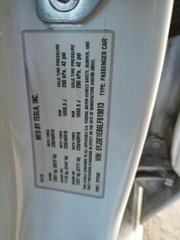 Photo 10 from auction – 2020 TESLA MODEL 3 with VIN 5YJ3E1EB6LF619013
