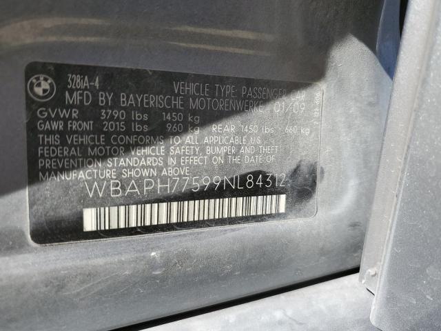 Photo 10 from auction – 2009 BMW 328 I with VIN WBAPH77599NL84312