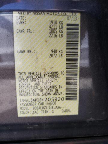 Photo 10 from auction – 2014 NISSAN ALTIMA 2.5 with VIN 1N4AL3AP1EN205920
