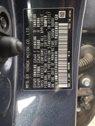 Photo 10 from auction – 2018 HONDA CIVIC EX with VIN JHMFC1F34JX005430