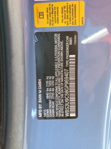 Photo 10 from auction – 2016 BMW M4 with VIN WBS3U9C58GP969407