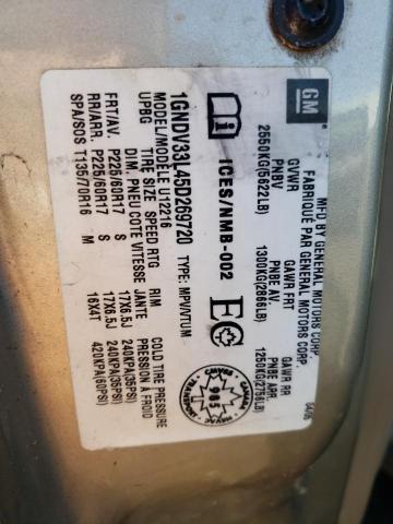 Photo 10 from auction – 2005 CHEVROLET UPLANDER L with VIN 1GNDV33L45D269720
