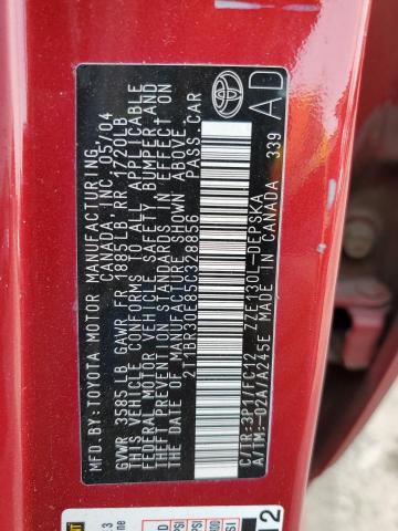 Photo 10 from auction – 2005 TOYOTA COROLLA CE with VIN 2T1BR30E85C328856